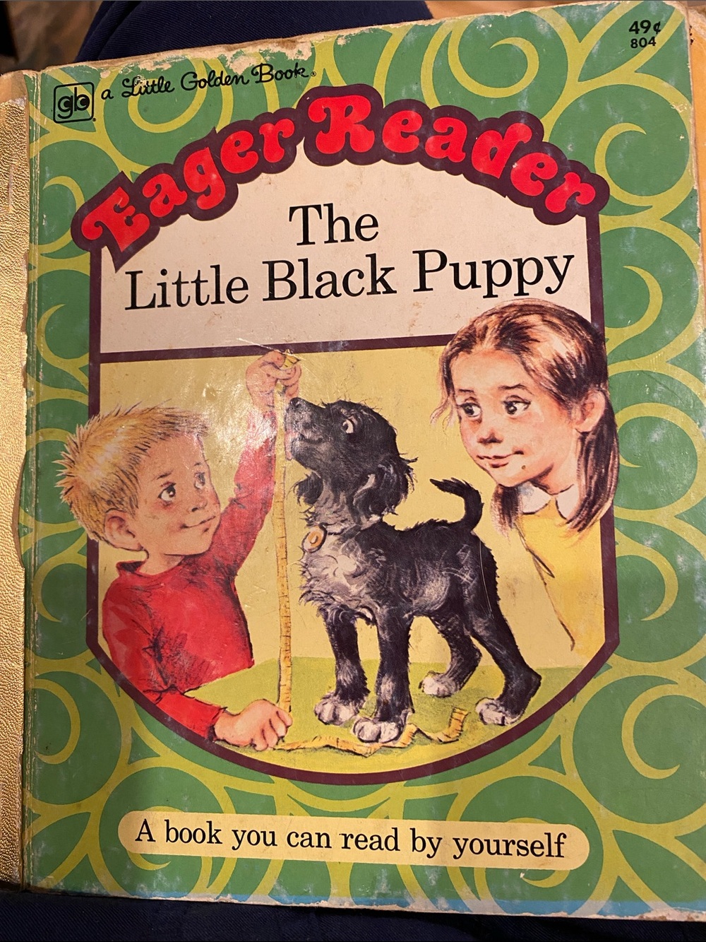 Vintage The Little Black Puppy - Kids Learning Book